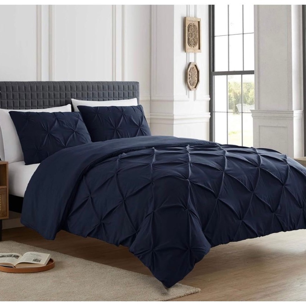 3-pc duvet set (NAVY BLUE)
